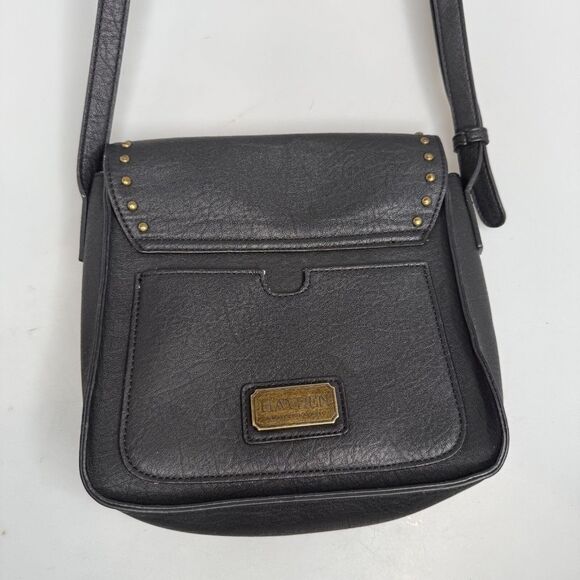 Hayden Harnett Crossbody Black Strap brass Hardware Shoulder Bag HH13764 - Picture 10 of 11